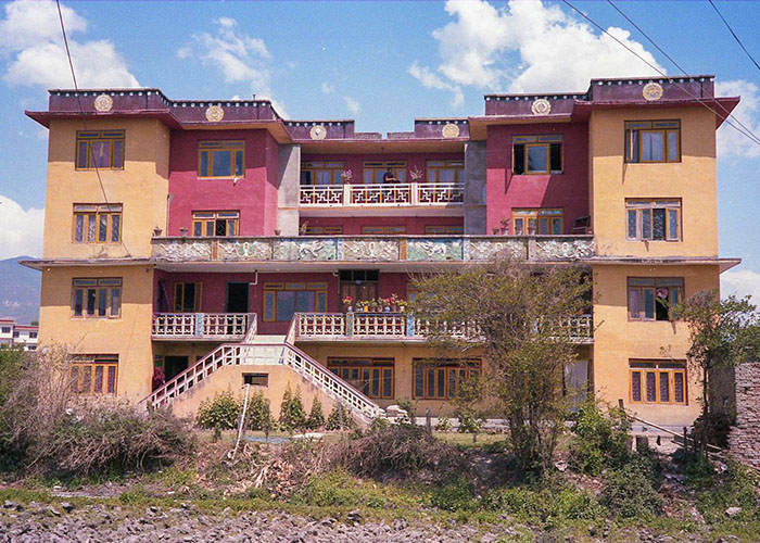 Old Photo of Thrangu Tashi Choling Monastery in Boudha