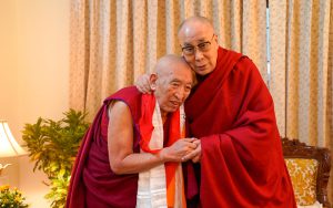 Khenchen Thrangu Rinpoche meets His Holiness 14th Dalai Lama