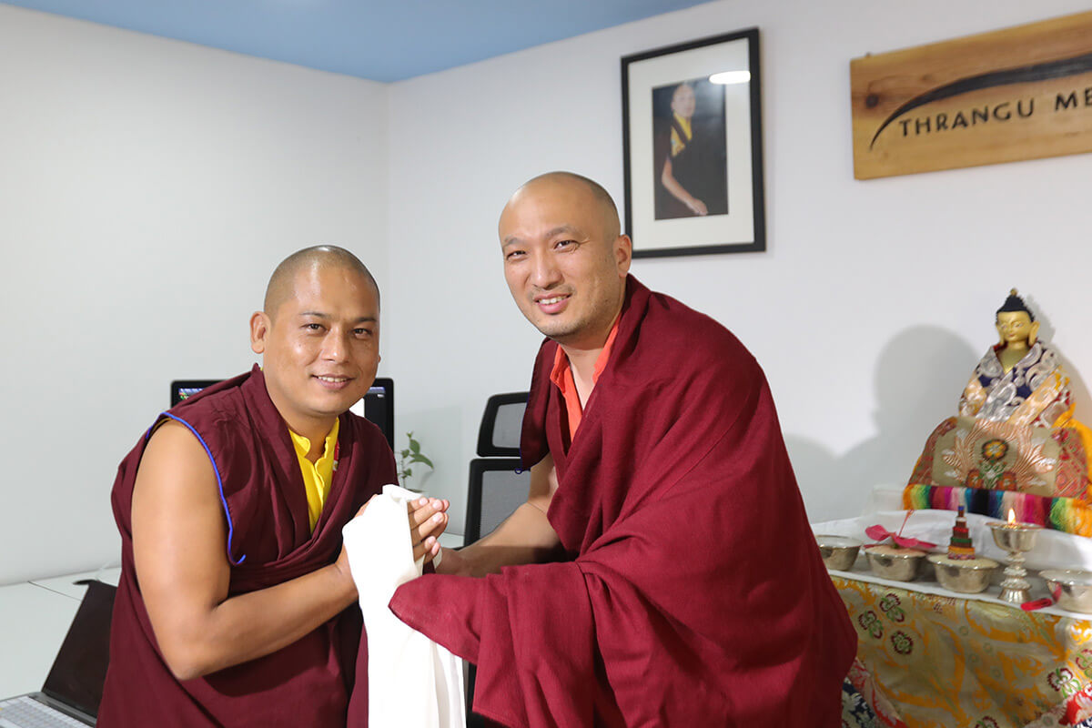 Acharya Ngodup Gyaltsen With Choje Lama Wangchuk