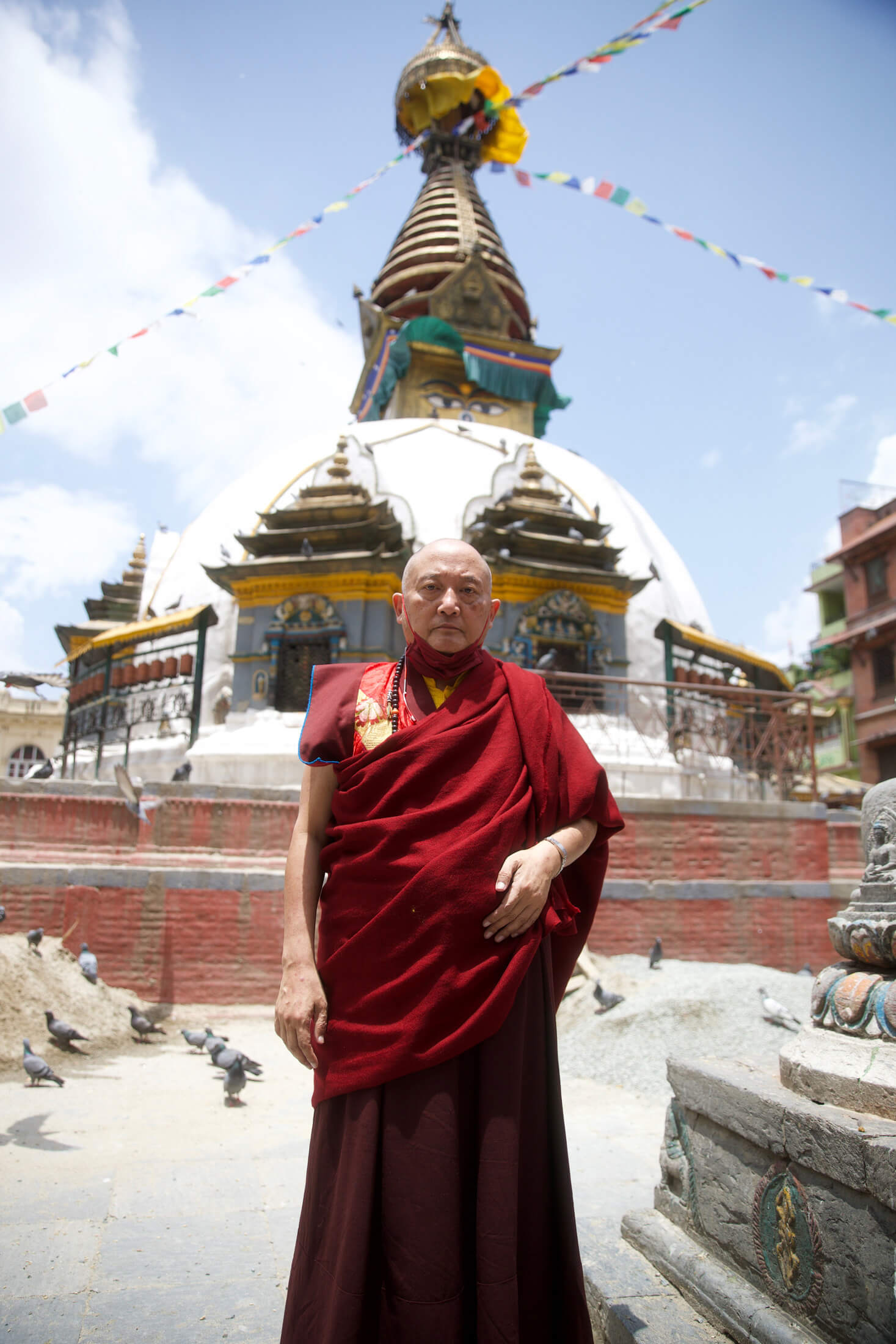 His Eminence Goshir Gyaltsab Rinpoche visit Katheswayambhu.