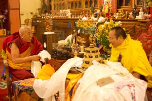 H.H. Kenting Tai Situpa and Khenchen Thrangu Rinpoche